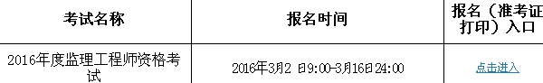 【最新】遼寧公布2016年監(jiān)理工程師報(bào)名入口