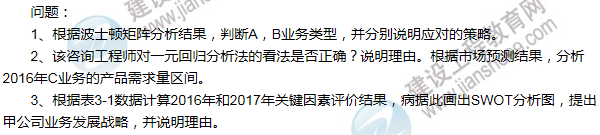 2016年咨詢工程師《現(xiàn)代咨詢方法與實務(wù)》試題解析（案例三）