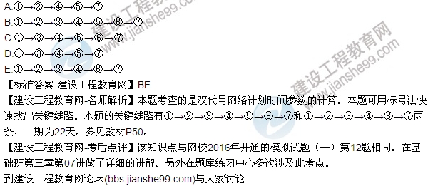 2016監(jiān)理質(zhì)量、投資、進(jìn)度控制試題及答案（106-120）