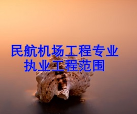 一級建造師專業(yè)執(zhí)業(yè)工程范圍——民航機場工程