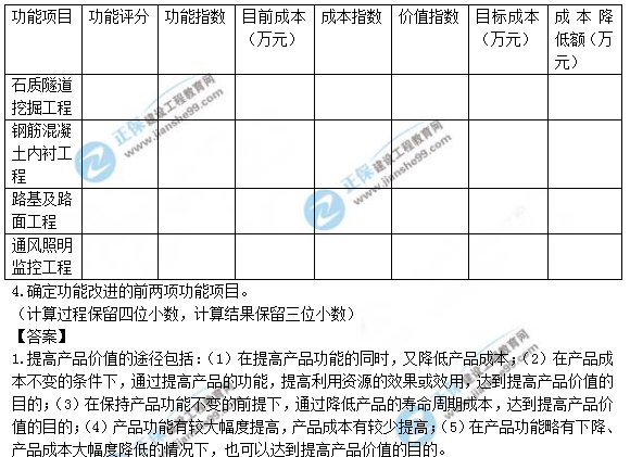 2018年造價工程師考試案例分析答案解析