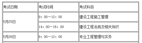 二建考試時(shí)間