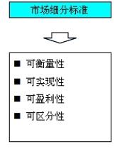 市場(chǎng)細(xì)分的標(biāo)準(zhǔn)