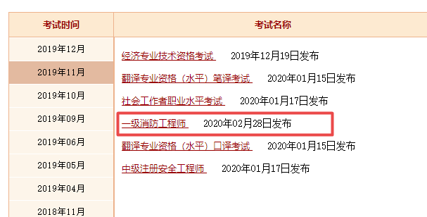 2019年消防成績入口開通